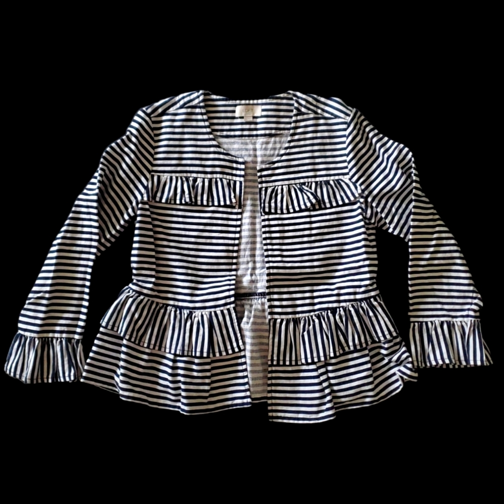 Loft Pinstripe Lightweight Jacket/Cardigan